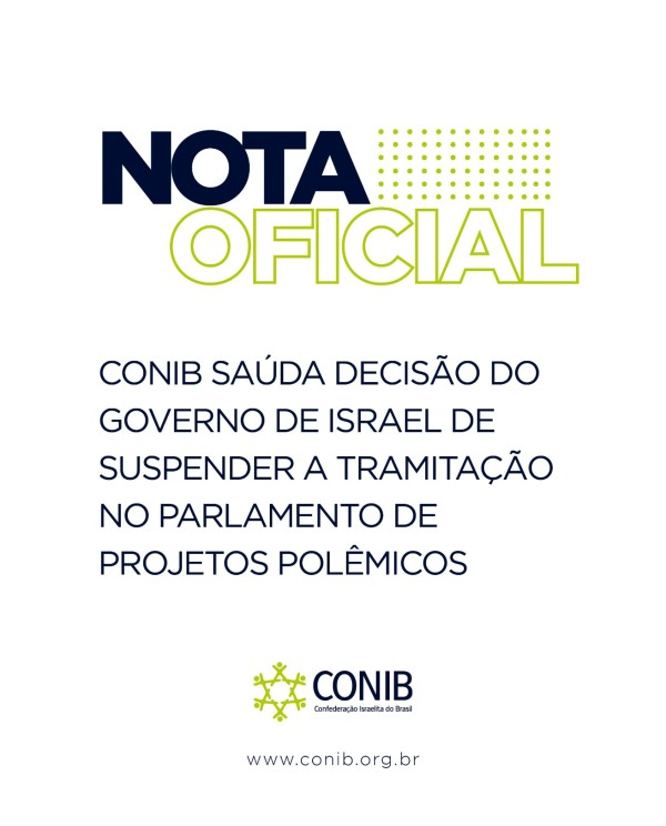 News-Em Pauta - Fundada em 1948, a CONIB – Confederação Israelita do Brasil é o órgão de representação e coordenação política da comunidade judaica brasileira. 