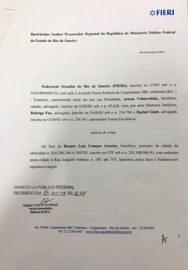 Brasil - Fundada em 1948, a CONIB – Confederação Israelita do Brasil é o órgão de representação e coordenação política da comunidade judaica brasileira. 